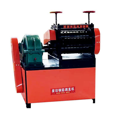 Machine de redressement et de découpe de barres d'acier en ferraille de 10-25 mm pour applications industrielles