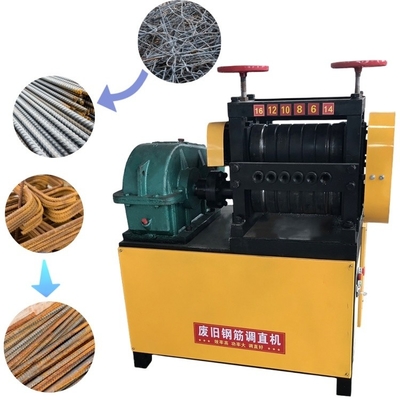 Machine de redressement et de découpe de barres rondes de fil d'acier pour le traitement des tailles de 4-25 mm