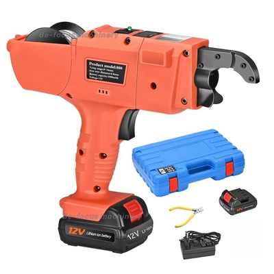 Machine électrique de fixation 12V 4500mAh pour fixation de barres de reboisement de 8 mm-34 mm avec 2 pinces à batterie
