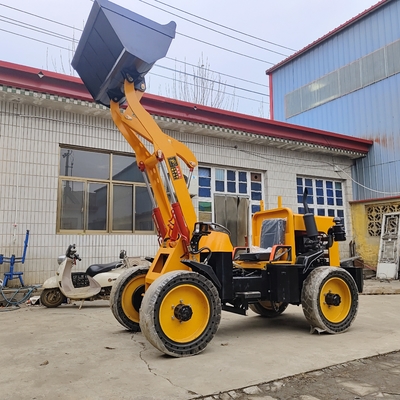 Magasins de matériaux de construction 2 tonnes Mini chargeur avant Chargeur à roues avec capacité de seau 0,5m3