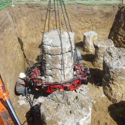 1470 kg Efficacité élevée de rupture de piles Tête de béton ronde pour la construction