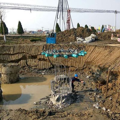 Puissant débroussailleur hydraulique rond de piles de béton pour les excavatrices de 10 tonnes et adapté