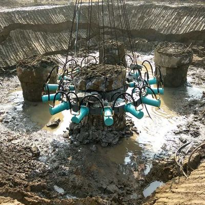 Puissant débroussailleur hydraulique rond de piles de béton pour les excavatrices de 10 tonnes et adapté