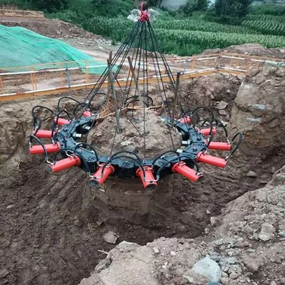 Concentrer la tête de pile de béton ronde coupeuse de pile casseuse de pile pour les excavatrices de 10 tonnes 1470 kg