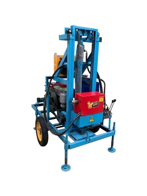 Profondeur max.180m Type de puissance Diesel Steel Crawler monté Rotary Portable Forage de puits d'eau