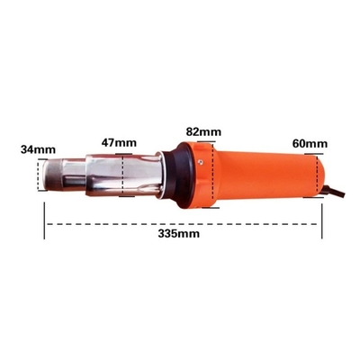 Pistolet de chauffage à air chaud à soudage électrique manuel pour géomembrane d'enveloppe de voiture et conception améliorée