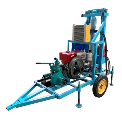 Forage de puits en eau profonde de 1000 mètres alimenté au diesel avec une profondeur de forage max.180 m