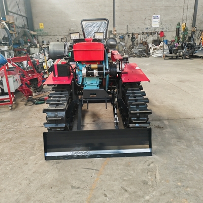 Machines agricoles Tiller à chenilles Tracteur à gazon rotatif avec moteur diesel