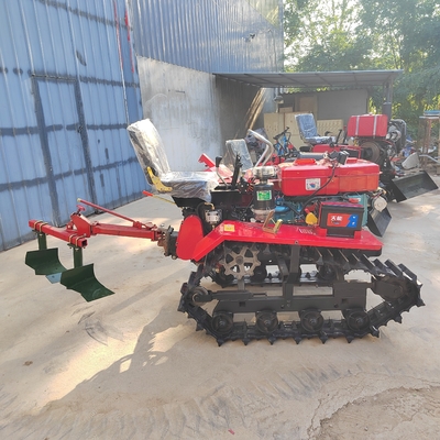 Machines agricoles Tiller à chenilles Tracteur à gazon rotatif avec moteur diesel