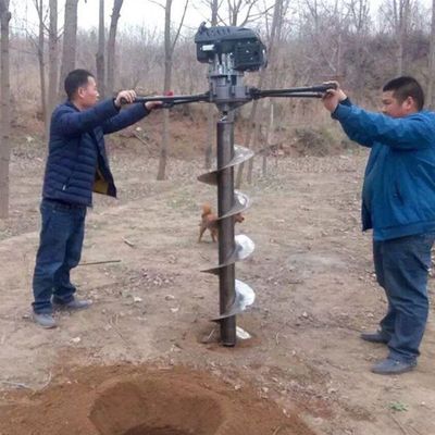 Puissant Cma7300 Benzine Earth Auger Forage Outil de creusement à deux temps 63cc Moteur à essence