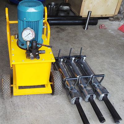 Puissante machine de fracturation de roches pour la coupe de pierre de carrière et la fracturation de blocs de béton