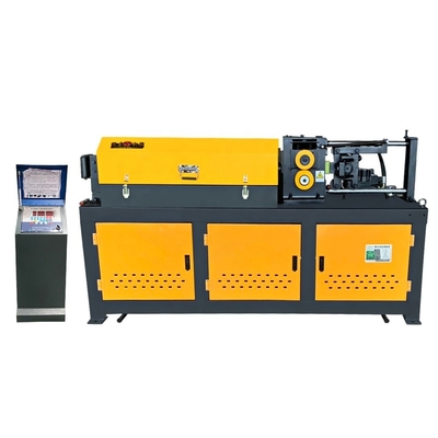 Machine de redressement et de découpe de barres d'acier CNC de 4 à 12 mm dans un système de contrôle automatique