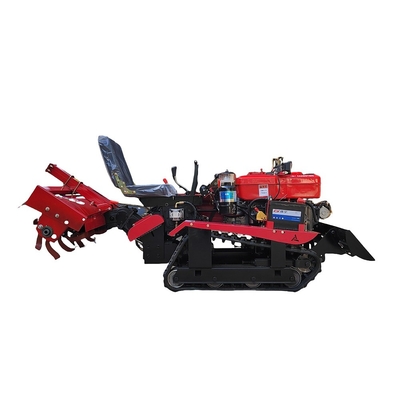 Mini machine de culture de la terre 3 point monté Tiller rotatif alimenté par moteur diesel