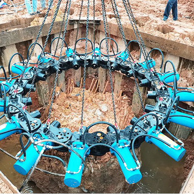 Mini-excavatrice concasseur hydraulique marteau à pile 53 mm châssis pour la construction