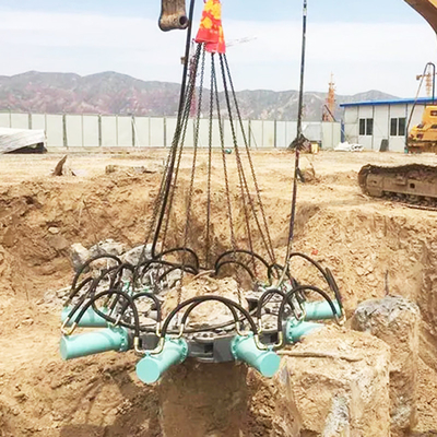 Mini-excavatrice concasseur hydraulique marteau à pile 53 mm châssis pour la construction