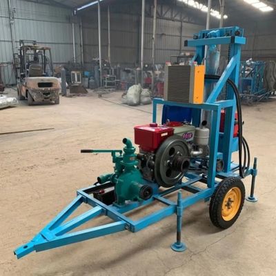 Machine de forage de puits d'eau à moteur à essence pour le forage de trous
