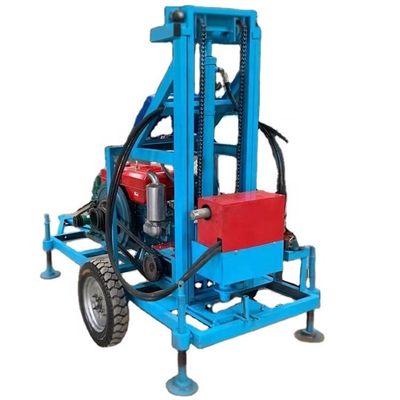 Profondeur de forage de 250 m Dème puits de forage de puits d'eau Machine de forage de puits de forage Technologie avancée