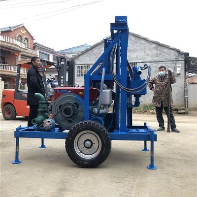 Profondeur de forage de 250 m Dème puits de forage de puits d'eau Machine de forage de puits de forage Technologie avancée