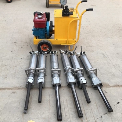 Fragmentation de roche sans effort avec un fractionneur hydraulique de roche Darda de 200 kg au plus bas