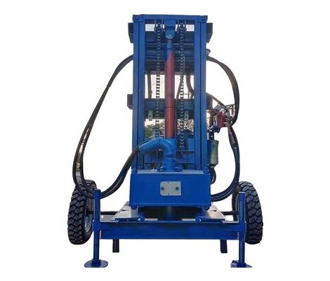 Profondeur maximale de forage 180m Rig hydraulique portable diesel pour forage de puits d'eau pour puits