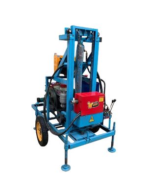 Profondeur maximale de forage 180m Rig hydraulique portable diesel pour forage de puits d'eau pour puits