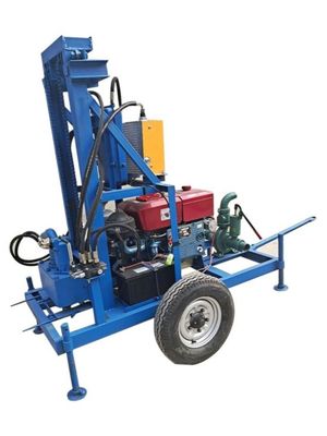Machine hydraulique de forage de puits d'eau pour un diamètre de forage de 50 mm et pompe à boue