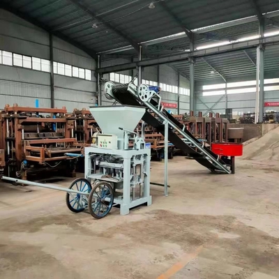 Accueil 75KN Vibration Petite mini-machine manuelle à ciment creux diesel pour la fabrication de briques en Ouganda