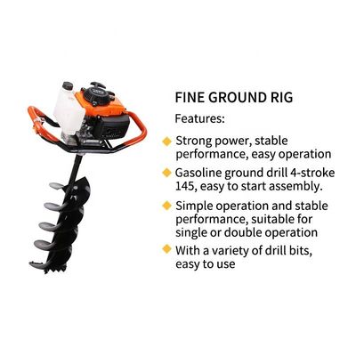 1.1 tonne machine de creusement de trous au sol avec excavateur Max. profondeur 50-150 cm personnalisable