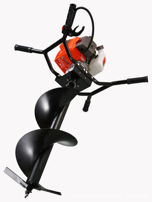 Plantation d'une aiguille de terre simple pour creuser des trous au sol Max. Profondeur de forage 50-150 cm
