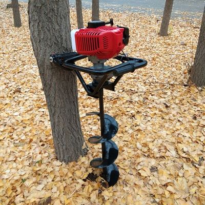 Plantation d'une aiguille de terre simple pour creuser des trous au sol Max. Profondeur de forage 50-150 cm