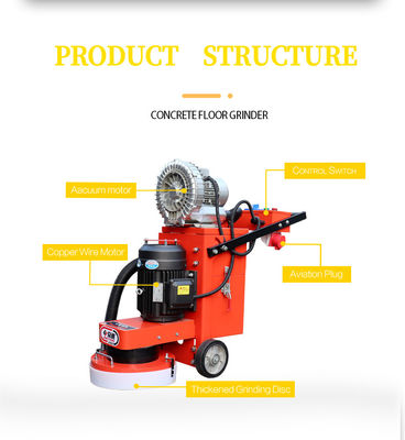 Amélioration de la machine de broyage Hw-g6 pour broyeur de plancher de béton à vide de qualité semi-automatique