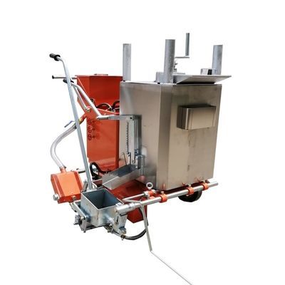 Machine de marquage routier poussée à la main à haut rendement pour revêtement thermoplastique