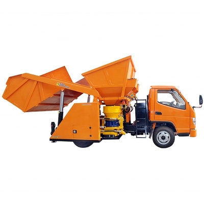 Machine de pulvérisation de béton montée sur camion pour tunnel de pente 380v Voltage 6900x2900x2750mm