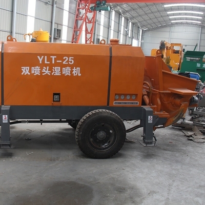 Machine à béton mouillé/machine de plâtrage par pulvérisation humide de béton avec une puissance de moteur de 45 kW