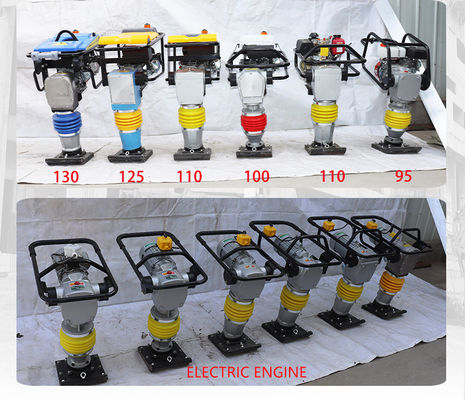 Compacteur d'impact monophasé de type 100 220V personnalisé pour un remplissage en douceur du lit routier