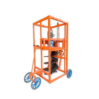 Moteur à essence trou au sol arbre de plantation de poste creuseur de trous avec 20 à 50 cm de diamètre de forage d'aiguille