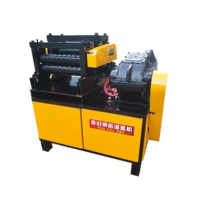 Machine de redressement et de découpe de barres rondes de fil d'acier pour le traitement des tailles de 4-25 mm