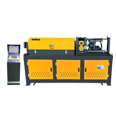 7.5-16kw Motor Power Steel Wire Straightener and Cutter Machine avec couleur jaune