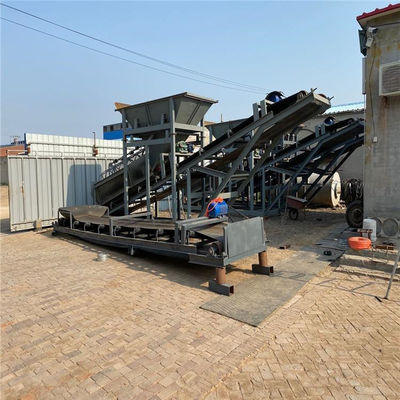 Machine à sable à silice mobile pour le criblage industriel Poids 1800 kg
