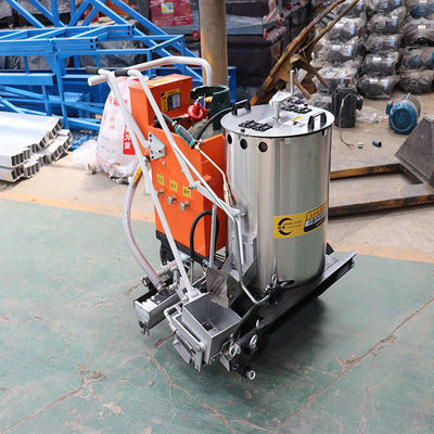Ligne de peinture à froid, machine manuelle à marquage thermo-plastique à double canon pour la construction de routes