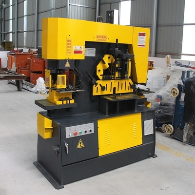 Machine de découpe hydraulique de métaux à angle de fer de 90 kN pour travaux de construction lourds