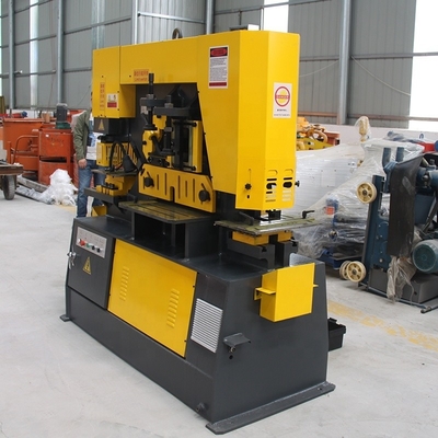Machine de découpe hydraulique de métaux à angle de fer de 90 kN pour travaux de construction lourds