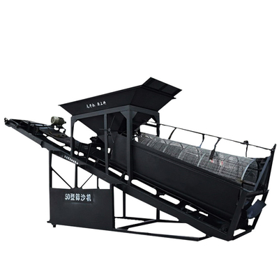 Machine mobile de dépistage du sable de silice à double couche à vibration pour le champ de sable de mobile