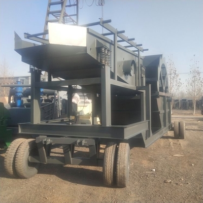 380 Voltage Vibration à trois couches Mobile Crushing and Screening Plant avec professionnel