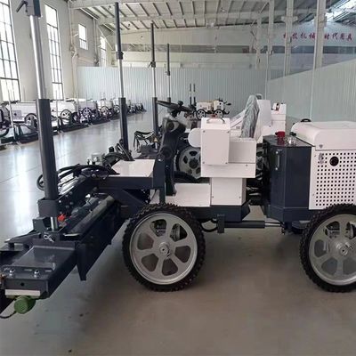 Machine de nivellement de plancher de pavés en béton avec système de suspension indépendant à tête plate