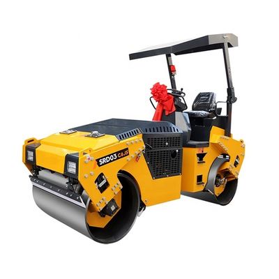 Vibrateur routier à rouleaux de 6 tonnes Mini compacteur d'asphalte avec le meilleur service et pompe hydraulique