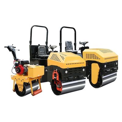 Compacteur de rouleaux diesel à tambour unique / double avec fréquence de vibration de 70 Hz