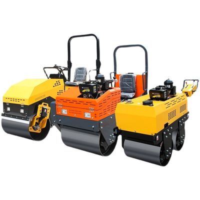 Compacteur de rouleaux diesel à tambour unique / double avec fréquence de vibration de 70 Hz