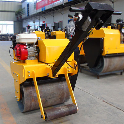 Compacteur de rouleaux à rouleaux vibrants à tambour unique en acier avec tambour en acier durable