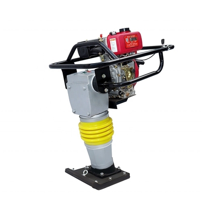 Travaux de construction Compacteur à tambour avec rampe vibrante et moteur à essence